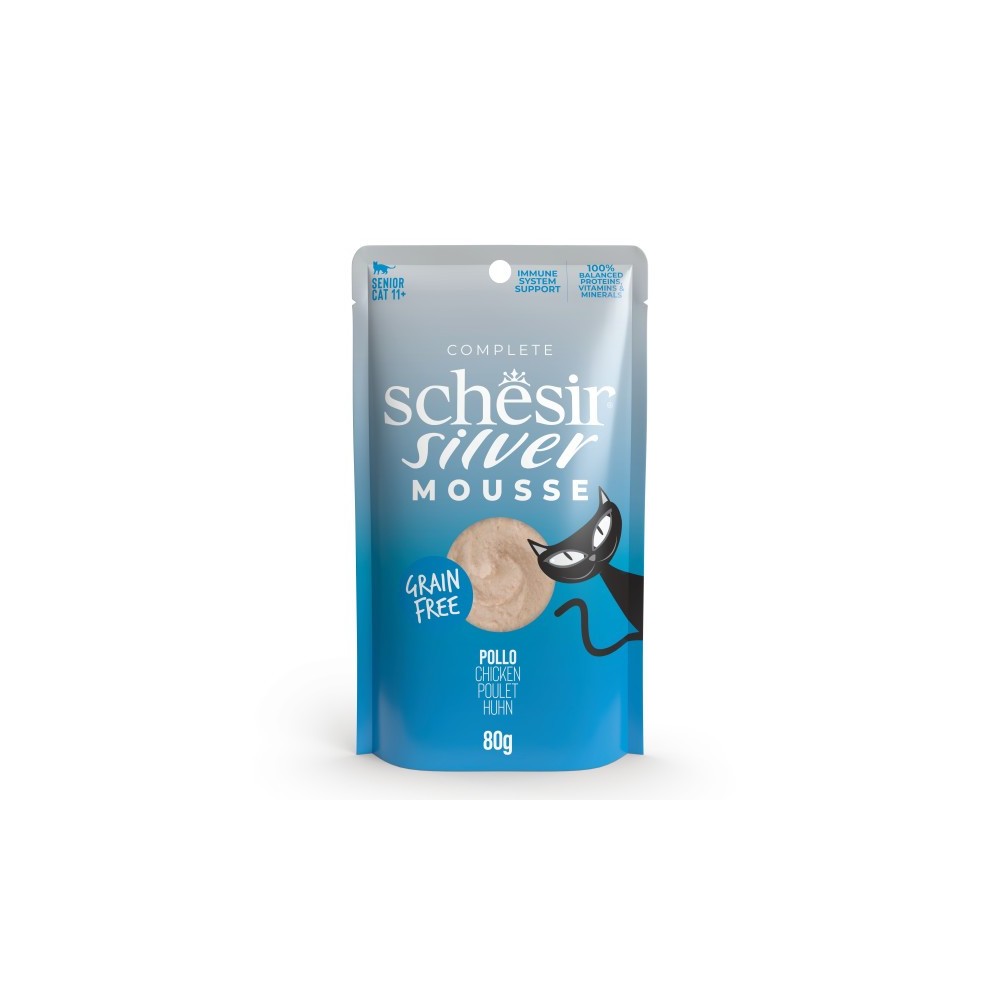 Schesir Gatto Silver Mousse Pollo 80g Schesir Gatto Silver Mousse Pollo 80g